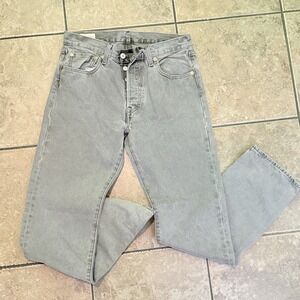 Levis Denim Jeans 501 Men's 31 x 32 Gray - Excellent